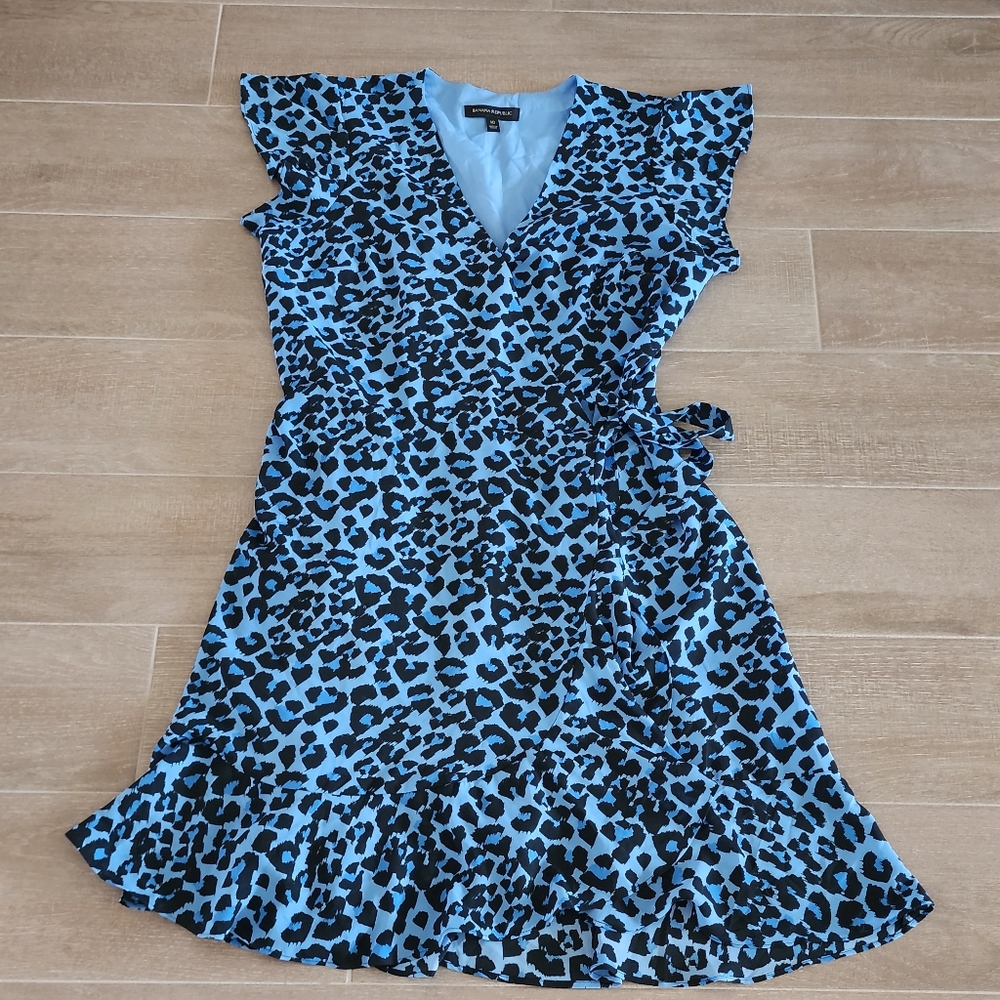 Banana Republic Flutter Sleeve Wrap Dress